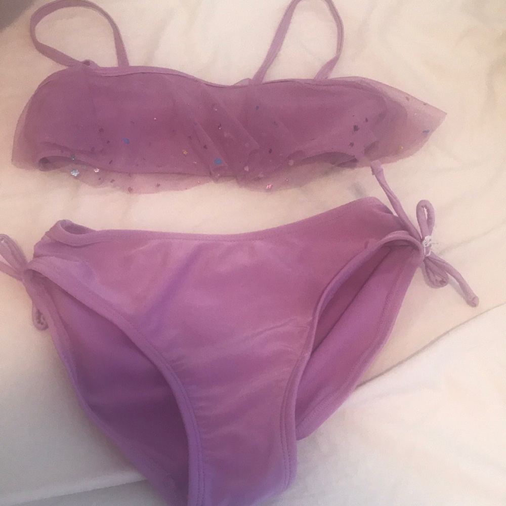 A girls swimsuit set